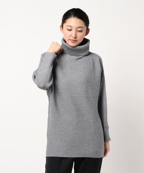 KOBE LETTUCE(コウベレタス)の「着丈が選べるドルマンリブニット(ニット/セーター・レディース・オフホワイト/モカ/ダークグリーン/グレー/ネイビー/ブラック/ホワイト系その他3/ブラウン系その他3/グリーン系その他3/グレー系その他3/ブルー系その他3/ブラック系その他3/ホワイト系その他2/ブラウン系その他2/グリーン系その他2/グレー系その他2/ブルー系その他2/ブラック系その他2/ホワイト系その他/ブラウン系その他/グリーン系その他/グレー系その他/ブルー系その他/ブラック系その他・1/4/3/2)」の9枚目の写真
