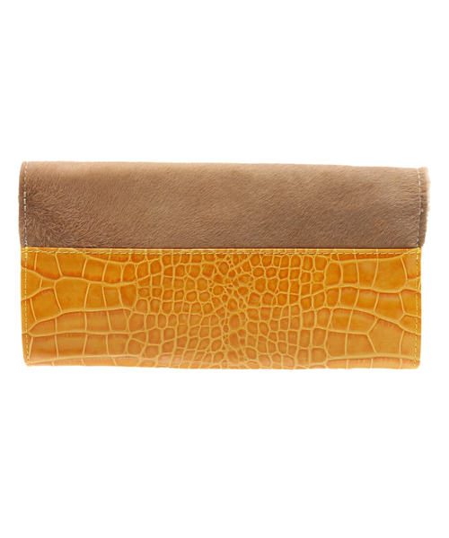 VIA BUS STOP（ヴィアバスストップ）の「VIA REPUBBLICA クラッチバッグ（クラッチバッグ・レディース・イエロー系・フリー）」の7枚目の写真