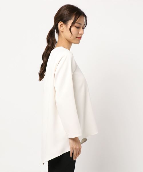 BE NEAT（ビーニート）の「【日本製】後ろタックプルオーバー（Tシャツ/カットソー・レディース・ブラック/オフホワイト/サックスブルー・MEDIUM/M）」の9枚目の写真