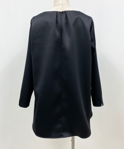 BE NEAT（ビーニート）の「【日本製】後ろタックプルオーバー（Tシャツ/カットソー・レディース・ブラック/オフホワイト/サックスブルー・MEDIUM/M）」の6枚目の写真