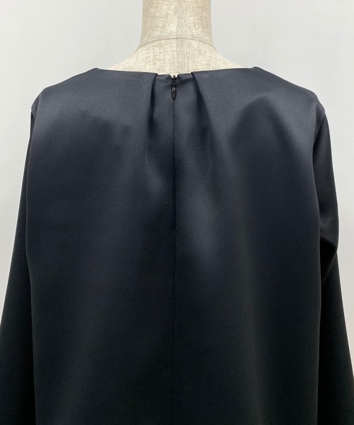 BE NEAT（ビーニート）の「【日本製】後ろタックプルオーバー（Tシャツ/カットソー・レディース・ブラック/オフホワイト/サックスブルー・MEDIUM/M）」の8枚目の写真