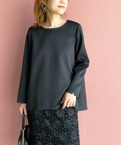 BE NEAT（ビーニート）の「【日本製】後ろタックプルオーバー（Tシャツ/カットソー・レディース・ブラック/オフホワイト/サックスブルー・MEDIUM/M）」の11枚目の写真