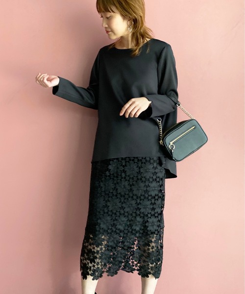 BE NEAT（ビーニート）の「【日本製】後ろタックプルオーバー（Tシャツ/カットソー・レディース・ブラック/オフホワイト/サックスブルー・MEDIUM/M）」の14枚目の写真