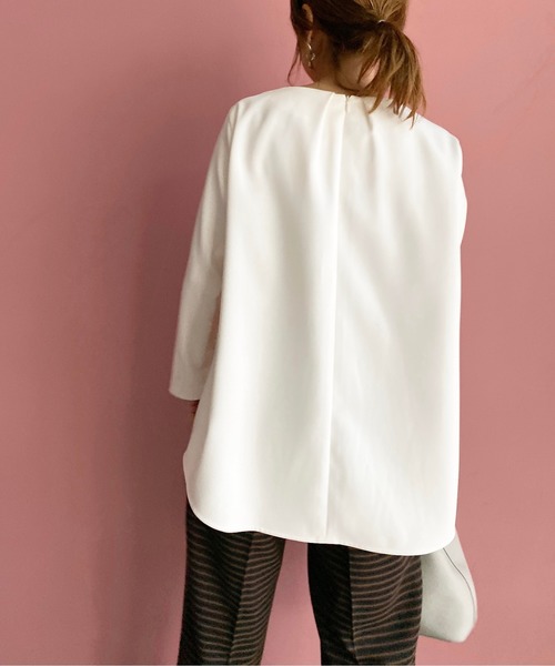 BE NEAT（ビーニート）の「【日本製】後ろタックプルオーバー（Tシャツ/カットソー・レディース・ブラック/オフホワイト/サックスブルー・MEDIUM/M）」の20枚目の写真