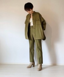 LHELBIE | 【tomoka×LHELBIE】メルトン風センタープレスパンツ(その他パンツ)