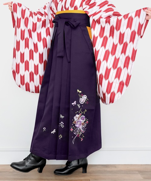 KYOETSU（キョウエツ）の「レディース刺繍入り袴（着物・レディース・グリーン系その他3/グリーン系その他4/レッド系その他3/オレンジ系その他/レッド系その他2/ピンク系その他3/レッド系その他/ピンク系その他2/イエロー系その他/ピンク系その他/パープル系その他4/ブルー系その他/ブルー系その他2/ブルー系その他3/ブラック系その他/パープル系その他/ブラック系その他3/ブラック系その他2/パープル系その他2/パープル系その他3/ブルー系その他5/ブルー系その他4/グリーン系その他2/グリーン系その他/ブラウン系その他/ホワイト系その他/グリーン系その他5/ベージュ系その他/ピンク系その他4・S/M/L/LL）」の18枚目の写真