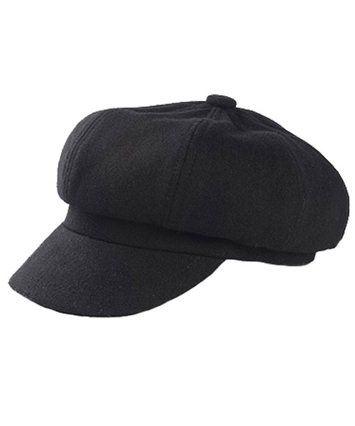 DAY CLOSET（デイ クローゼット）の「レディース フェルト風モノトーンキャスケット（キャスケット・レディース・ブラック/ライトグレー/グレー・ONE SIZE）」の4枚目の写真