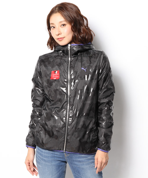 PUMA プーマ　リバティ　着物ジャケット　羽織り　リバーシブル　S 総柄　刺繍 PUMA PUMA × LIBERTY AOP WOVEN JACKET PRISTINE-AOP 23SU-I