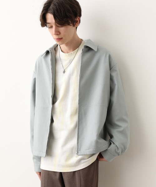 JUNRED（ジュンレッド）の「ウォッシャブルサージブルゾン（ブルゾン・メンズ・ブラック/ベージュ/サックスブルー・S/M/L）」の3枚目の写真