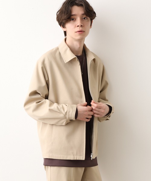 JUNRED（ジュンレッド）の「ウォッシャブルサージブルゾン（ブルゾン・メンズ・ブラック/ベージュ/サックスブルー・S/M/L）」の12枚目の写真