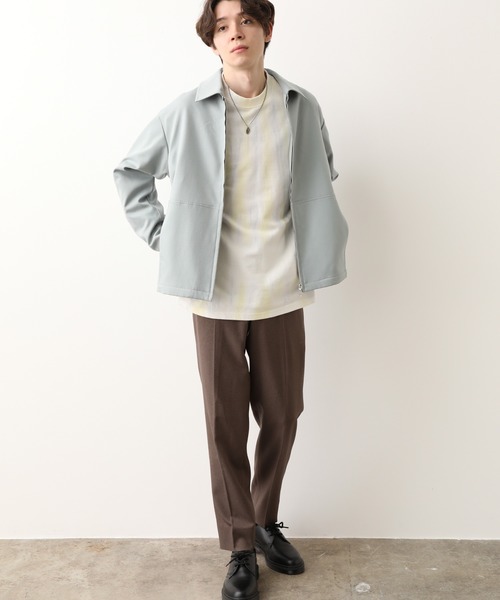 JUNRED（ジュンレッド）の「ウォッシャブルサージブルゾン（ブルゾン・メンズ・ブラック/ベージュ/サックスブルー・S/M/L）」の7枚目の写真