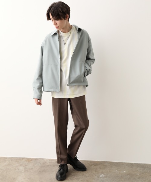 JUNRED（ジュンレッド）の「ウォッシャブルサージブルゾン（ブルゾン・メンズ・ブラック/ベージュ/サックスブルー・S/M/L）」の9枚目の写真