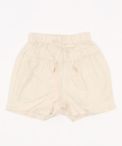 D.fesense(ディーフェセンス)の「【D.fesense /ディーフェセンス】ストレッチリネンキュロット(その他パンツ・キッズ・オフホワイト/ブラック/グレー・90cm/80cm/110cm/100cm)」の2枚目の写真