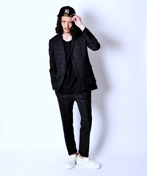 SHIPS JET BLUE（シップスジェットブルー）の「★★JB: セットアップ ウールパンツ■（スラックス・メンズ・ブラック/チャコールグレー/ネイビー・LARGE/MEDIUM/SMALL）」の5枚目の写真