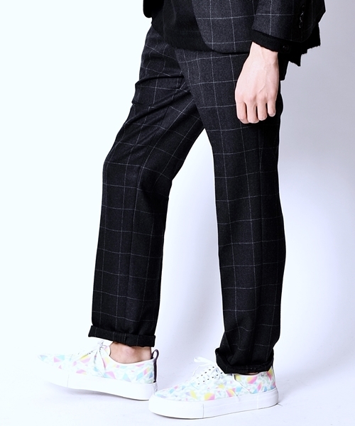 SHIPS JET BLUE（シップスジェットブルー）の「★★JB: セットアップ ウールパンツ■（スラックス・メンズ・ブラック/チャコールグレー/ネイビー・LARGE/MEDIUM/SMALL）」の8枚目の写真