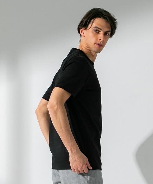 UNITED TOKYO（ユナイテッドトウキョウ）の「テクノラマスムースカットソー（Tシャツ/カットソー・メンズ・ブラック/ベージュ/オフホワイト/グリーン/ライトグリーン/ネイビー・1/2/4/3）」の10枚目の写真