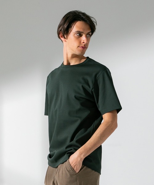 UNITED TOKYO（ユナイテッドトウキョウ）の「テクノラマスムースカットソー（Tシャツ/カットソー・メンズ・ブラック/ベージュ/オフホワイト/グリーン/ライトグリーン/ネイビー・1/2/4/3）」の16枚目の写真