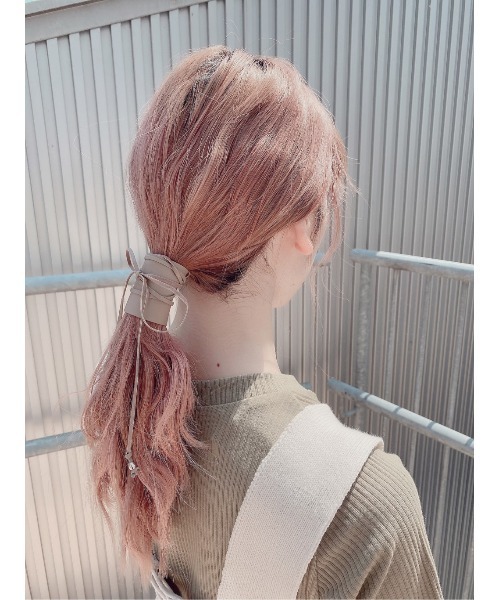 WEGO（ウィゴー）の「WEGO/レザーヘアリボン（ヘアゴム・レディース・ブラック/ベージュ/ブラウン/グリーン・FREE）」の18枚目の写真