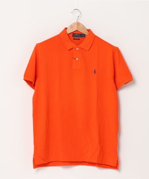 POLO RALPH LAUREN(ポロ ラルフ ローレン)の「アイコニック メッシュ ポロシャツ(ポロシャツ・メンズ・オレンジ・LARGE/MEDIUM/SMALL/X-LARGE/X-SMALL/XX-LARGE)」の2枚目の写真