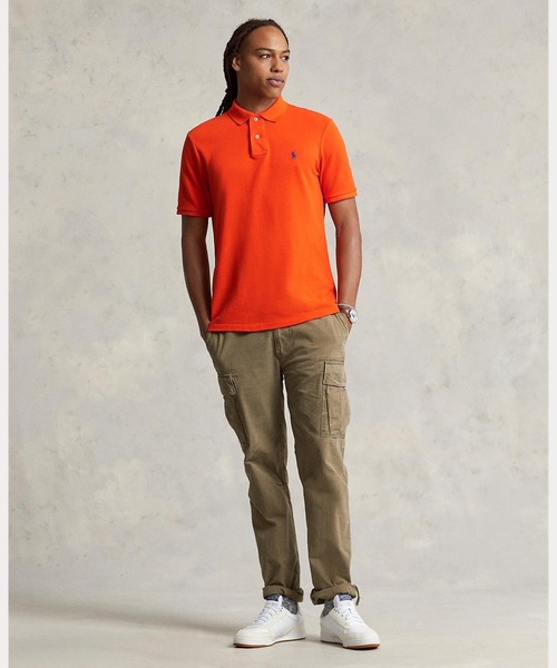 POLO RALPH LAUREN(ポロ ラルフ ローレン)の「アイコニック メッシュ ポロシャツ(ポロシャツ・メンズ・オレンジ・LARGE/MEDIUM/SMALL/X-LARGE/X-SMALL/XX-LARGE)」の7枚目の写真