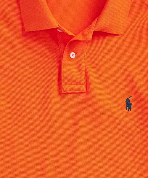 POLO RALPH LAUREN(ポロ ラルフ ローレン)の「アイコニック メッシュ ポロシャツ(ポロシャツ・メンズ・オレンジ・LARGE/MEDIUM/SMALL/X-LARGE/X-SMALL/XX-LARGE)」の4枚目の写真