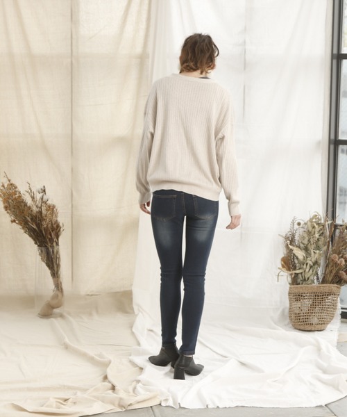 VIVIAN（ヴィヴィアン）の「スクエアトゥストレッチバブーシュ / ブーティー（ブーツ・レディース・ベージュ/ブラック/キャメル/ダークブラウン・S/M/L/LL）」の19枚目の写真