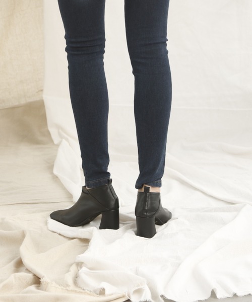 VIVIAN（ヴィヴィアン）の「スクエアトゥストレッチバブーシュ / ブーティー（ブーツ・レディース・ベージュ/ブラック/キャメル/ダークブラウン・S/M/L/LL）」の13枚目の写真