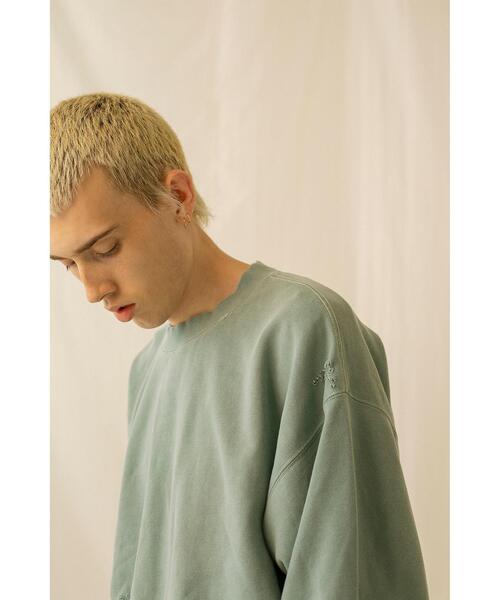 MONKEY TIME(モンキータイム)の「<monkey time> FRCH/TRY DISTRESSED CREW/スウェット(スウェット・メンズ・ベージュ/ライム/ブラック/ホワイト/レッド・L/XL/M/S)」の20枚目の写真