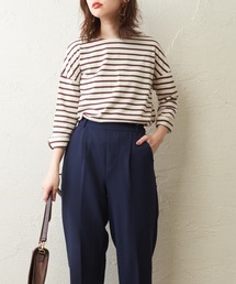 natural couture | シルケットボーダーロンT(Tシャツ/カットソー)