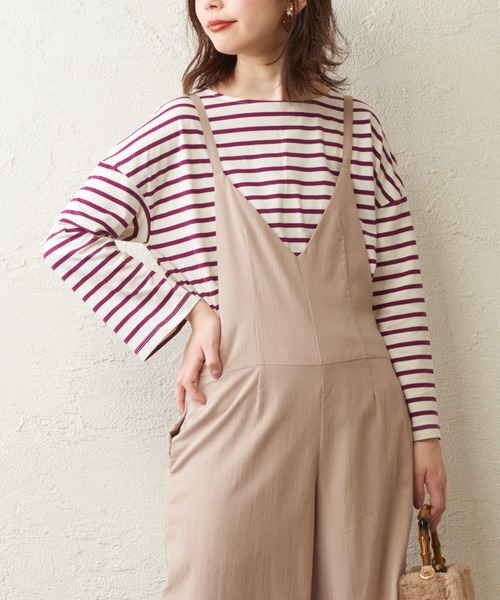 natural couture（ナチュラルクチュール）の「シルケットボーダーロンT（Tシャツ/カットソー・レディース・その他1/その他2/その他3/その他4・FREE）」の11枚目の写真