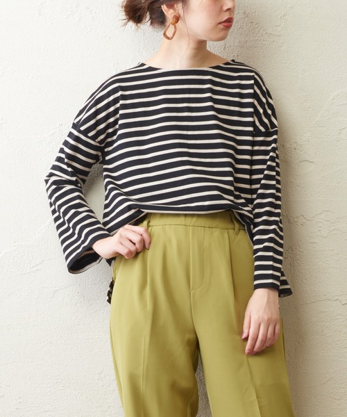 natural couture（ナチュラルクチュール）の「シルケットボーダーロンT（Tシャツ/カットソー・レディース・その他1/その他2/その他3/その他4・FREE）」の22枚目の写真