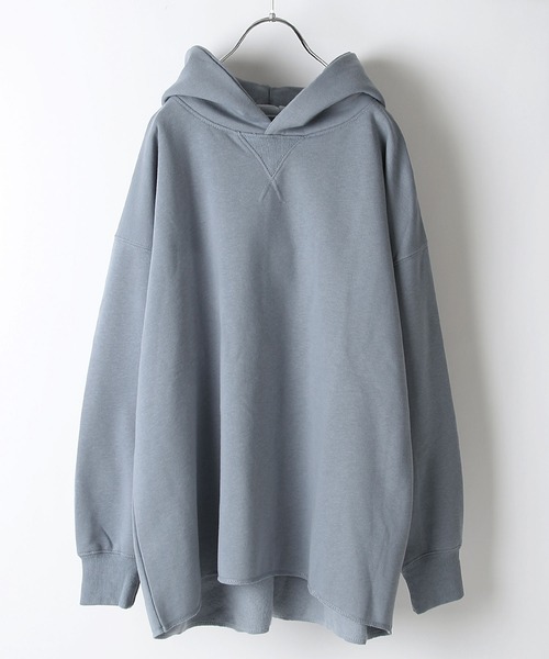 Chillfar（チルファー）の「裏起毛バックスリットプルオーバーパーカー（パーカー・レディース・ベージュ/ブラック/ホワイト/ブラウン/グリーン/ブルー・MEDIUM/LARGE）」の12枚目の写真