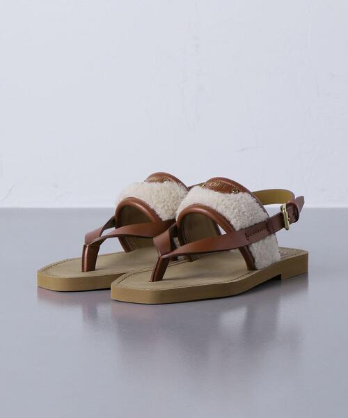 CHLOE☆関税込み☆イスラクロシェトングサンダル Chloe(クロエ)の「<Chloe(クロエ)>LAMB トング サンダル