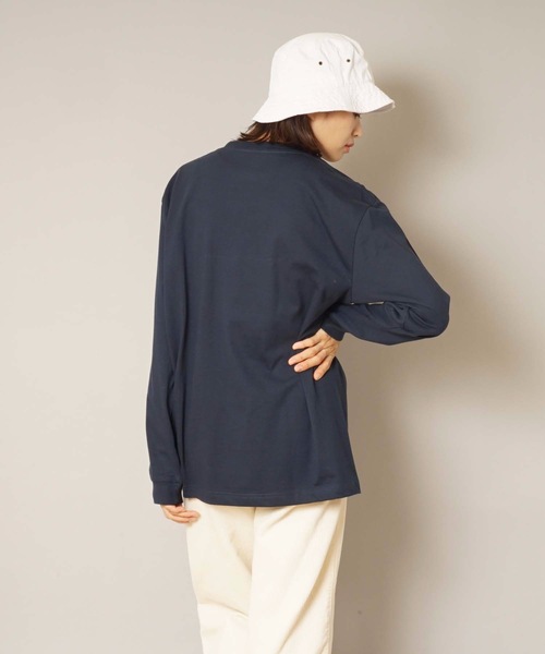 HANES（ヘインズ）の「【HANES/ヘインズ】ＢＥＥＦＹ　Ｌ／Ｓ　ＰＯＣＫ－ＴＥＥ　Ｈ５１９６ 　ビーフィー　ポケット付き　ロンT　無地　ユニセックス（Tシャツ/カットソー・メンズ・ホワイト/グレー/ブラック/ネイビー/チャコールグレー・MEDIUM/LARGE/X-LARGE/SMALL/X-SMALL）」の7枚目の写真