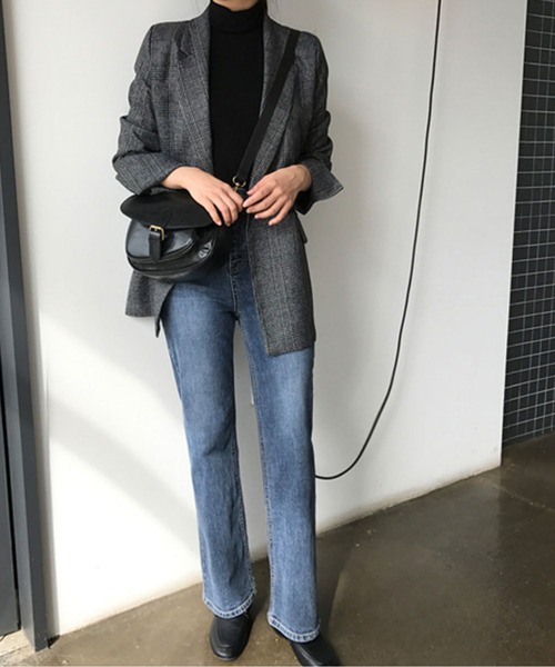 Bifrost（ビフレスト）の「テーラード ロングジャケット（テーラードジャケット・レディース・グレー/ブラウン/ブラウン系その他/グレー系その他/ライトブラウン・FREE）」の12枚目の写真