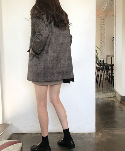 Bifrost（ビフレスト）の「テーラード ロングジャケット（テーラードジャケット・レディース・グレー/ブラウン/ブラウン系その他/グレー系その他/ライトブラウン・FREE）」の11枚目の写真