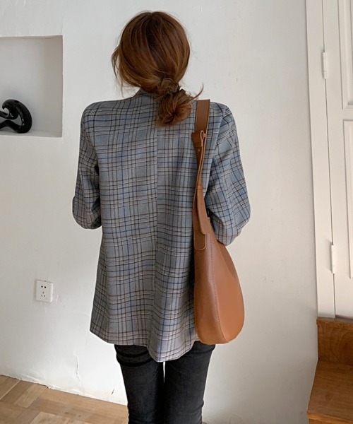 Bifrost（ビフレスト）の「テーラード ロングジャケット（テーラードジャケット・レディース・グレー/ブラウン/ブラウン系その他/グレー系その他/ライトブラウン・FREE）」の15枚目の写真