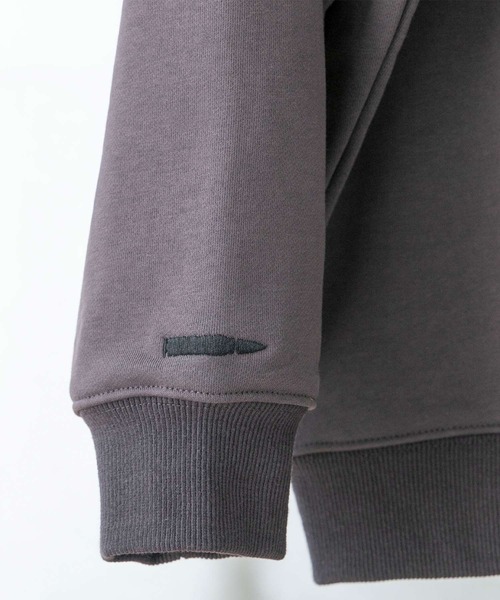 anown(アノン)の「Aim Bullet heavy cotton sweat/エイムバレットヘビーコットンスウェット【ファッションインフルエンサー がらし×anown 限定コラボ】(スウェット・メンズ・ブラック/チャコール・M/L)」の9枚目の写真