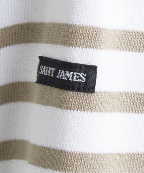 SAINT JAMES（セントジェームス）の「[ セントジェームス ] SAINT JAMES SC ウェッソン ボーダー プルオーバー カットソー 21（Tシャツ/カットソー・レディース・ベージュ/ホワイト/ライラック/ライム/ブラック・1/3）」の17枚目の写真