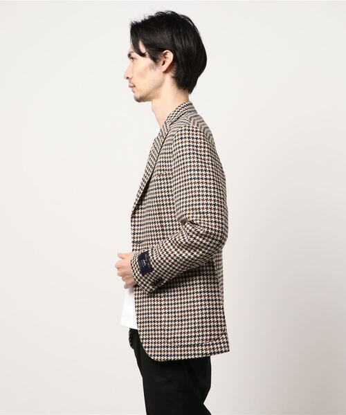 Cricket（クリケット）の「[クリケット1960]  Cricket 1960 英国製生地 ブロンテ バイ ムーン ガンクラブチェック柄 ジャケット（テーラードジャケット・メンズ・ベージュ・LL/M/L）」の9枚目の写真