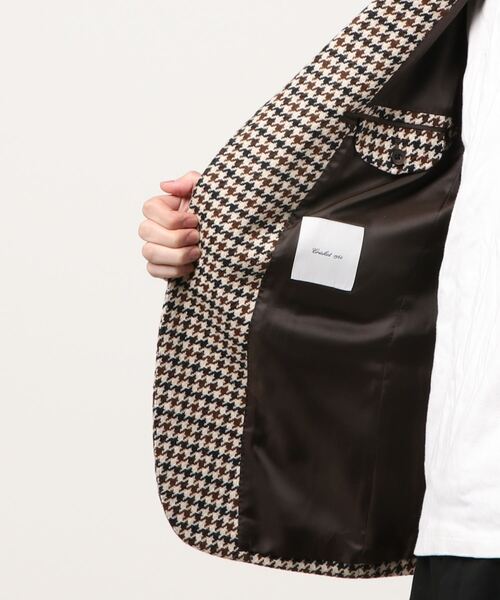 Cricket（クリケット）の「[クリケット1960]  Cricket 1960 英国製生地 ブロンテ バイ ムーン ガンクラブチェック柄 ジャケット（テーラードジャケット・メンズ・ベージュ・LL/M/L）」の7枚目の写真