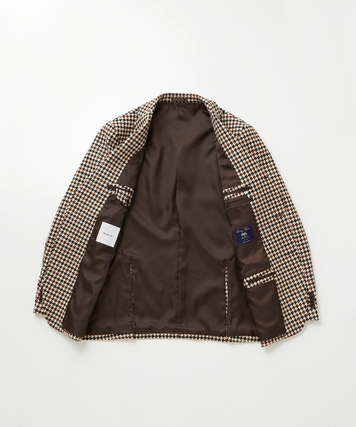 Cricket（クリケット）の「[クリケット1960]  Cricket 1960 英国製生地 ブロンテ バイ ムーン ガンクラブチェック柄 ジャケット（テーラードジャケット・メンズ・ベージュ・LL/M/L）」の10枚目の写真