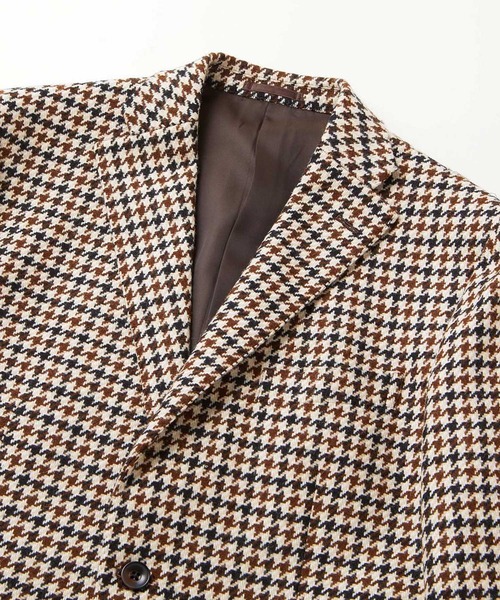 Cricket（クリケット）の「[クリケット1960]  Cricket 1960 英国製生地 ブロンテ バイ ムーン ガンクラブチェック柄 ジャケット（テーラードジャケット・メンズ・ベージュ・LL/M/L）」の3枚目の写真