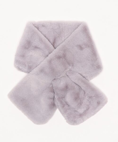 Fun & Daily（ファンアンドデイリー）の「F&D : クロスファーマフラー（マフラー・レディース・ブラック/ベージュ/ブラウン/グレー/ピンク/アイボリー・FREE）」の4枚目の写真