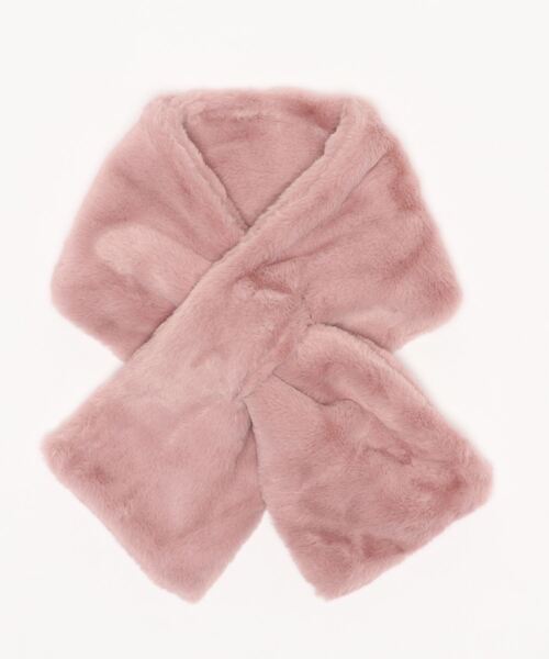 Fun & Daily（ファンアンドデイリー）の「F&D : クロスファーマフラー（マフラー・レディース・ブラック/ベージュ/ブラウン/グレー/ピンク/アイボリー・FREE）」の8枚目の写真