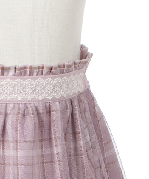 axes femme（アクシーズファム）の「チェック×オーナメント柄ＳＫ（スカート・キッズ・グリーン/ラベンダー・SMALL/MEDIUM/LARGE/X-LARGE/XX-LARGE）」の15枚目の写真