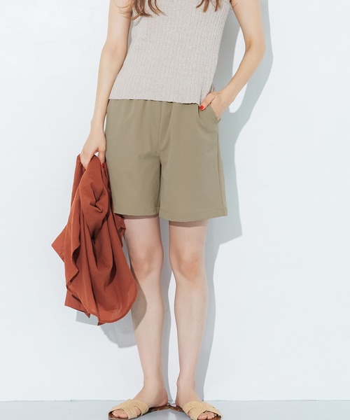 coca（coca）（コカ）の「ストレッチショートパンツ（その他パンツ・レディース・ブラック/ベージュ・ONE SIZE）」の2枚目の写真