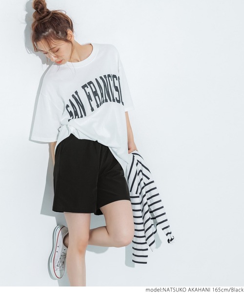 coca（coca）（コカ）の「ストレッチショートパンツ（その他パンツ・レディース・ブラック/ベージュ・ONE SIZE）」の6枚目の写真