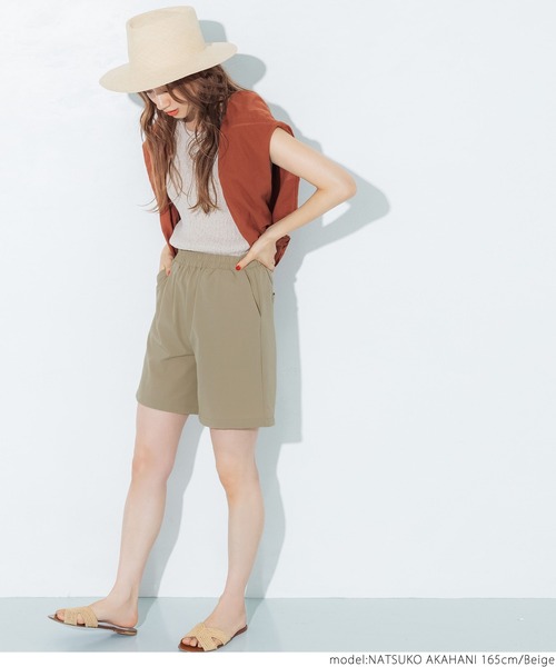 coca（coca）（コカ）の「ストレッチショートパンツ（その他パンツ・レディース・ブラック/ベージュ・ONE SIZE）」の16枚目の写真