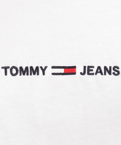 tommy jeans（トミー ジーンズ）の「ロゴエンブロイダリーＴシャツ（Tシャツ/カットソー・レディース・ホワイト/ネイビー/ブルー/ブラック/ピンク/ライトブルー・SMALL/MEDIUM/LARGE/X-SMALL）」の7枚目の写真
